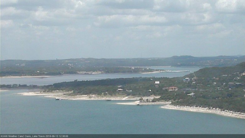Lake Travis webcam, June 13, 2018 11:40 AM CT