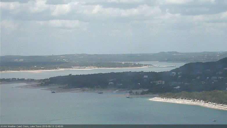 Lake Travis webcam, June 13, 2018 11:50 AM CT