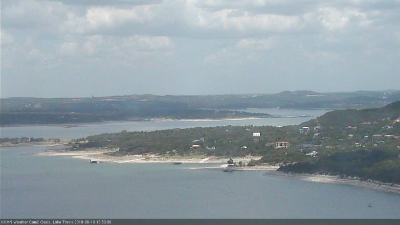 Lake Travis webcam, June 13, 2018 11:55 AM CT
