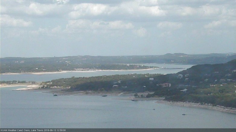 Lake Travis webcam, June 13, 2018 12:00 PM CT