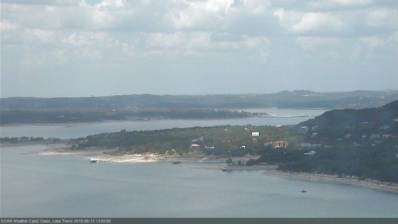 Lake Travis webcam, June 13, 2018 12:05 PM CT