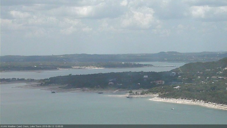 Lake Travis webcam, June 13, 2018 12:10 PM CT