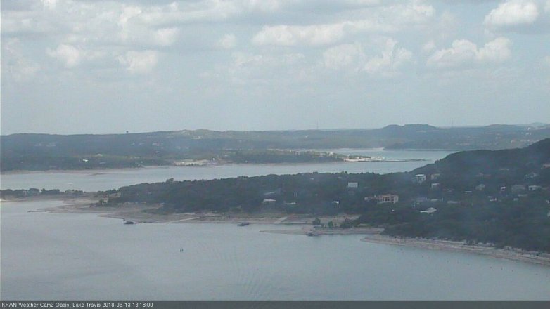 Lake Travis webcam, June 13, 2018 12:20 PM CT
