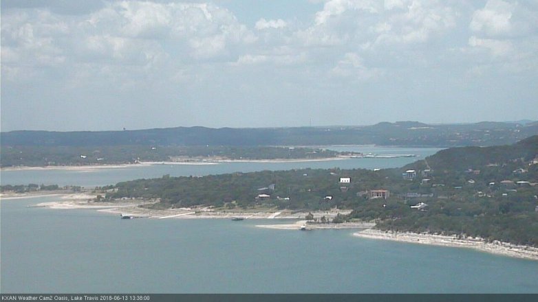 Lake Travis webcam, June 13, 2018 12:40 PM CT