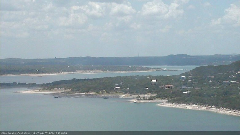 Lake Travis webcam, June 13, 2018 12:45 PM CT