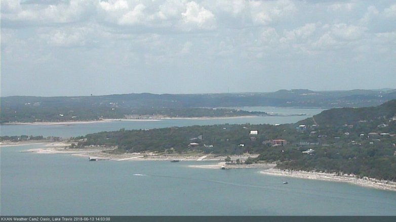 Lake Travis webcam, June 13, 2018 1:05 PM CT