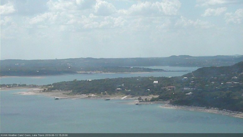 Lake Travis webcam, June 13, 2018 2:30 PM CT