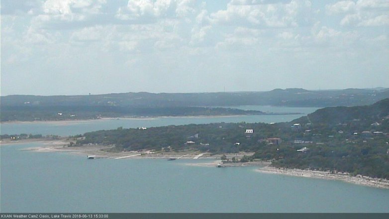 Lake Travis webcam, June 13, 2018 2:35 PM CT