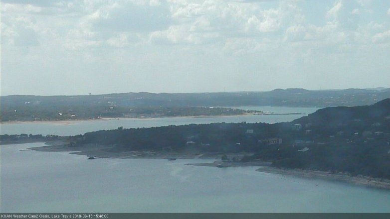 Lake Travis webcam, June 13, 2018 2:50 PM CT
