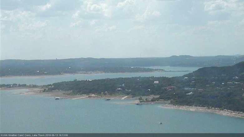 Lake Travis webcam, June 13, 2018 3:15 PM CT
