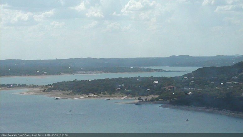 Lake Travis webcam, June 13, 2018 3:20 PM CT