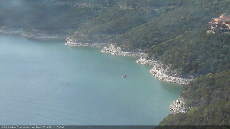 Lake Travis webcam, June 13, 2018 4:10 PM CT