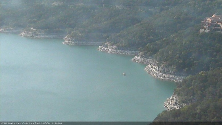 Lake Travis webcam, June 13, 2018 5:10 PM CT