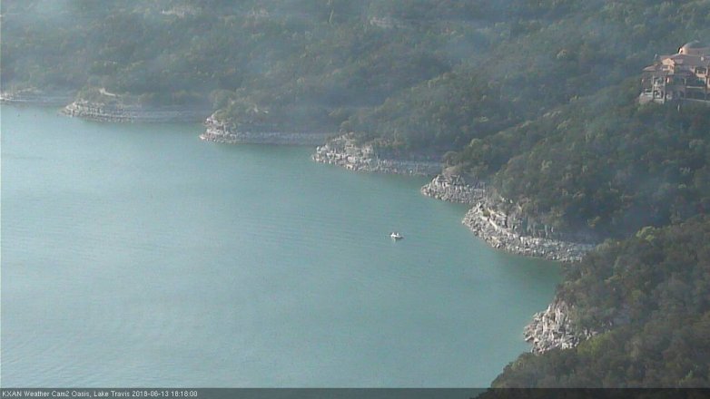 Lake Travis webcam, June 13, 2018 5:20 PM CT