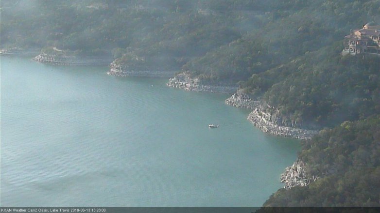 Lake Travis webcam, June 13, 2018 5:30 PM CT