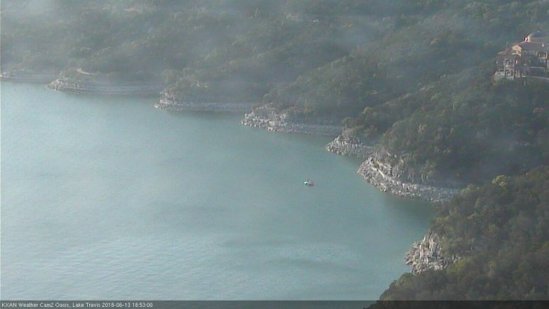 Lake Travis webcam, June 13, 2018 5:55 PM CT