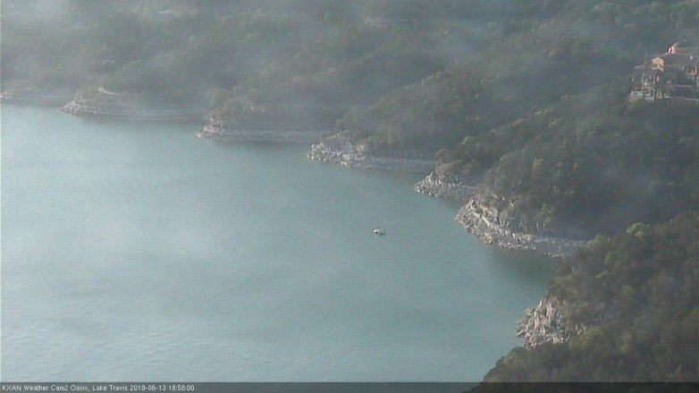 Lake Travis webcam, June 13, 2018 6:00 PM CT