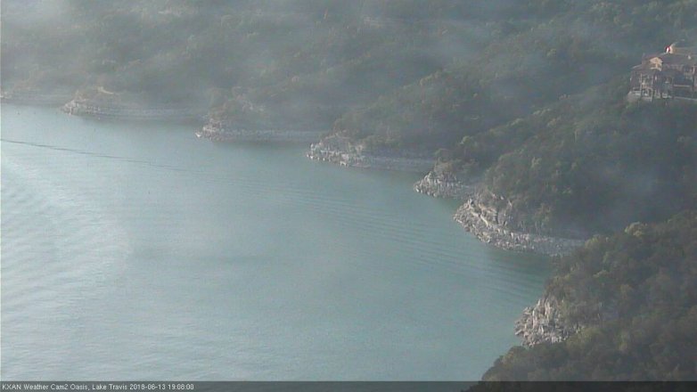 Lake Travis webcam, June 13, 2018 6:10 PM CT