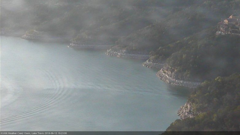 Lake Travis webcam, June 13, 2018 6:25 PM CT