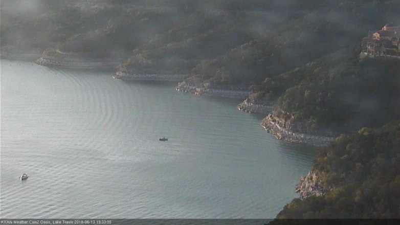 Lake Travis webcam, June 13, 2018 6:35 PM CT