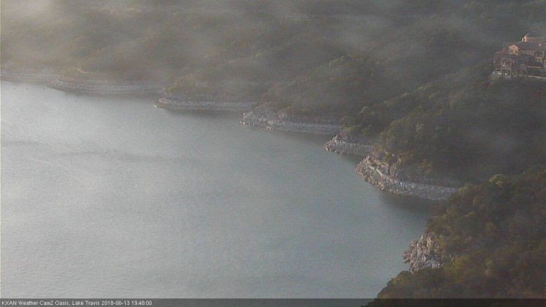 Lake Travis webcam, June 13, 2018 6:50 PM CT