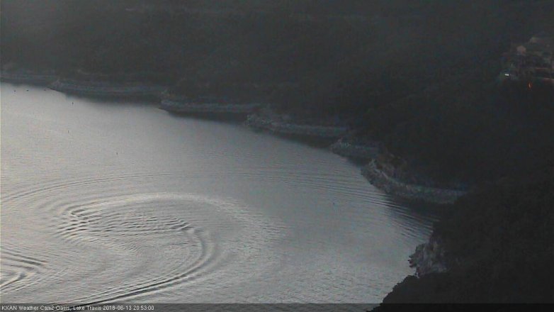 Lake Travis webcam, June 13, 2018 7:55 PM CT