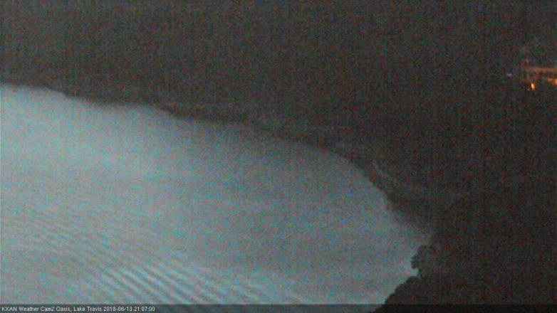 Lake Travis webcam, June 13, 2018 8:10 PM CT