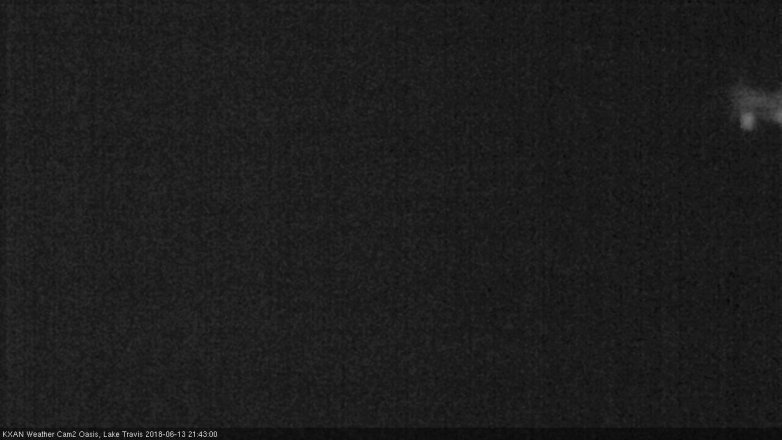 Lake Travis webcam, June 13, 2018 8:45 PM CT