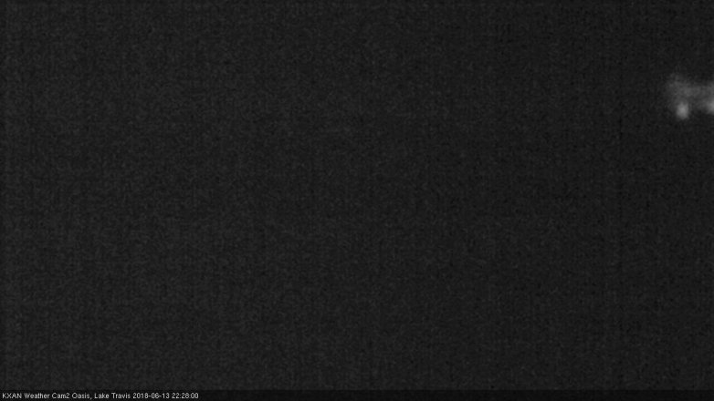 Lake Travis webcam, June 13, 2018 9:30 PM CT