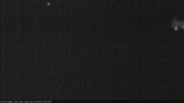 Lake Travis webcam, June 13, 2018 9:45 PM CT