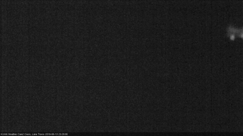 Lake Travis webcam, June 13, 2018 10:30 PM CT