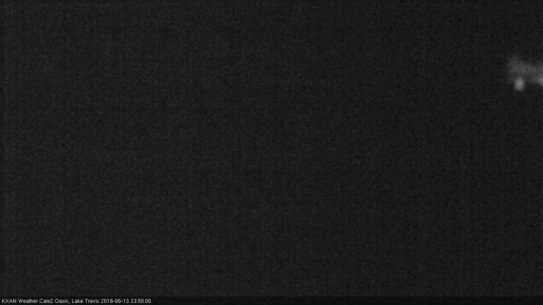 Lake Travis webcam, June 13, 2018 11:00 PM CT