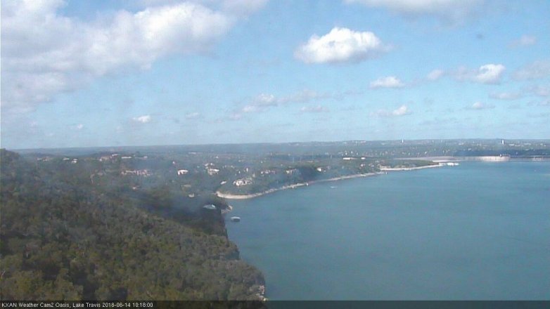 Lake Travis webcam, June 14, 2018 9:20 AM CT
