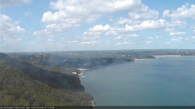Lake Travis webcam, June 14, 2018 10:25 AM CT