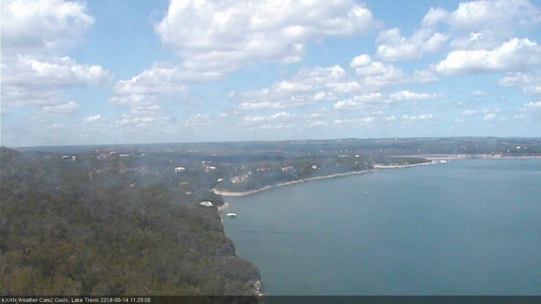 Lake Travis webcam, June 14, 2018 10:30 AM CT
