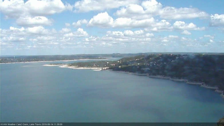 Lake Travis webcam, June 14, 2018 10:40 AM CT