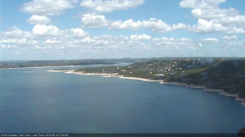 Lake Travis webcam, June 14, 2018 10:50 AM CT