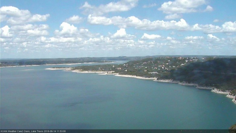 Lake Travis webcam, June 14, 2018 10:55 AM CT