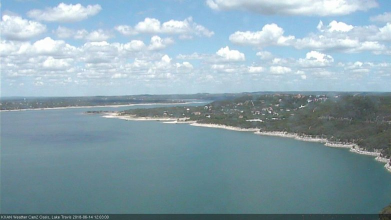Lake Travis webcam, June 14, 2018 11:05 AM CT