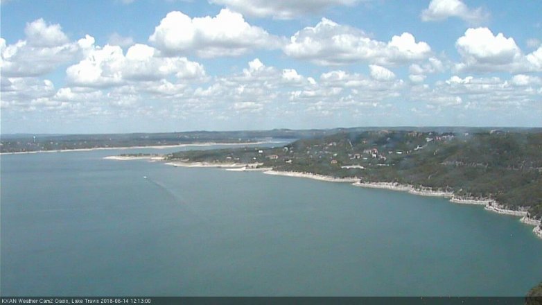 Lake Travis webcam, June 14, 2018 11:15 AM CT