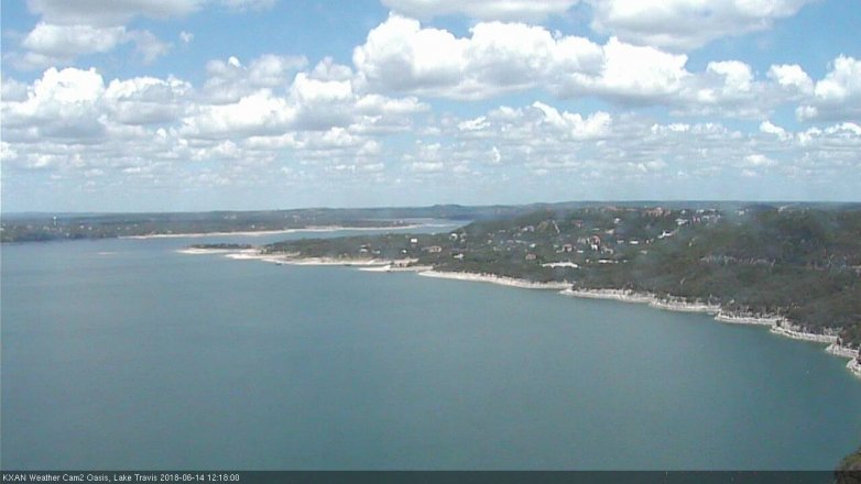 Lake Travis webcam, June 14, 2018 11:20 AM CT