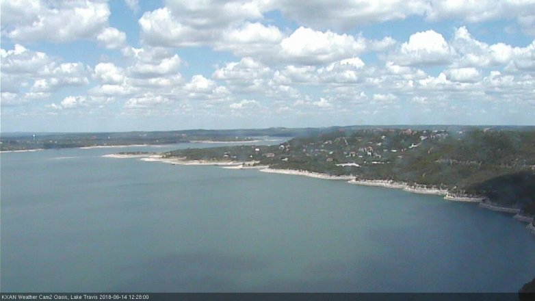 Lake Travis webcam, June 14, 2018 11:30 AM CT