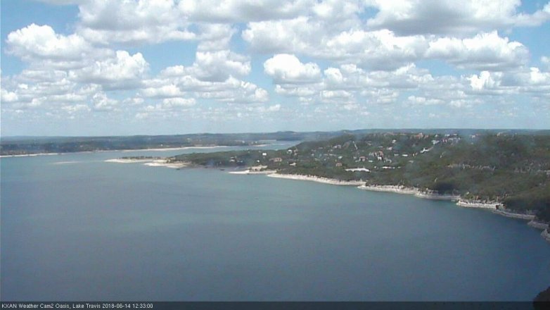 Lake Travis webcam, June 14, 2018 11:35 AM CT