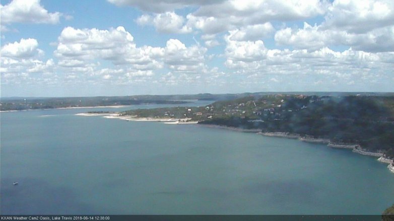 Lake Travis webcam, June 14, 2018 11:40 AM CT
