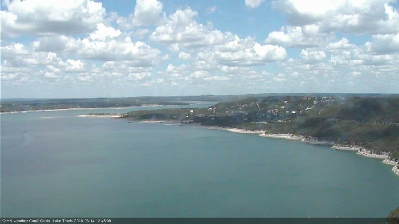 Lake Travis webcam, June 14, 2018 11:50 AM CT