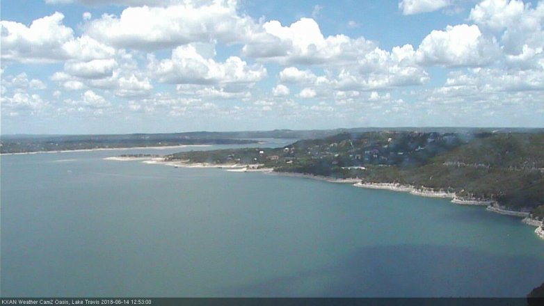 Lake Travis webcam, June 14, 2018 11:55 AM CT