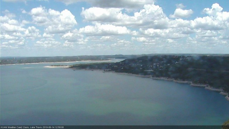 Lake Travis webcam, June 14, 2018 12:00 PM CT