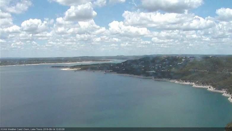 Lake Travis webcam, June 14, 2018 12:05 PM CT