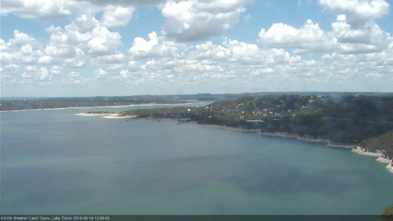 Lake Travis webcam, June 14, 2018 12:10 PM CT