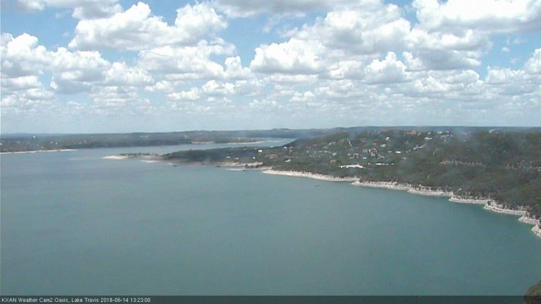Lake Travis webcam, June 14, 2018 12:25 PM CT